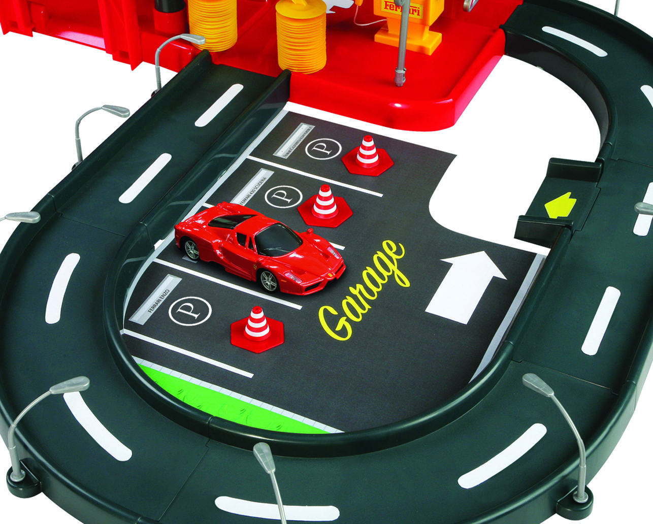 1/43 FERRARI PARKING GARAGE, incl. 2 cars